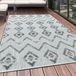 Morhane Bahama Wavy tapis d'extérieur tapis à poils hauts et bas 80x250cm multicolore