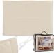 Merkloos Schaduwdoek rechthoekig - 3 x 4 m - waterafstotend - uv-bestendig - beige