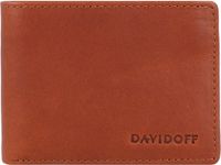Davidoff Essentials portemonnee RFID leer 10 cm - Mannen - Horizontaal - cognac