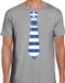 Bellatio Decorations Verkleed shirt voor heren - stropdas Griekenland - grijs - supporter - themafeest XL