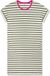 Schiesser Dames Nachthemd korte mouw - Lime streep - Creme