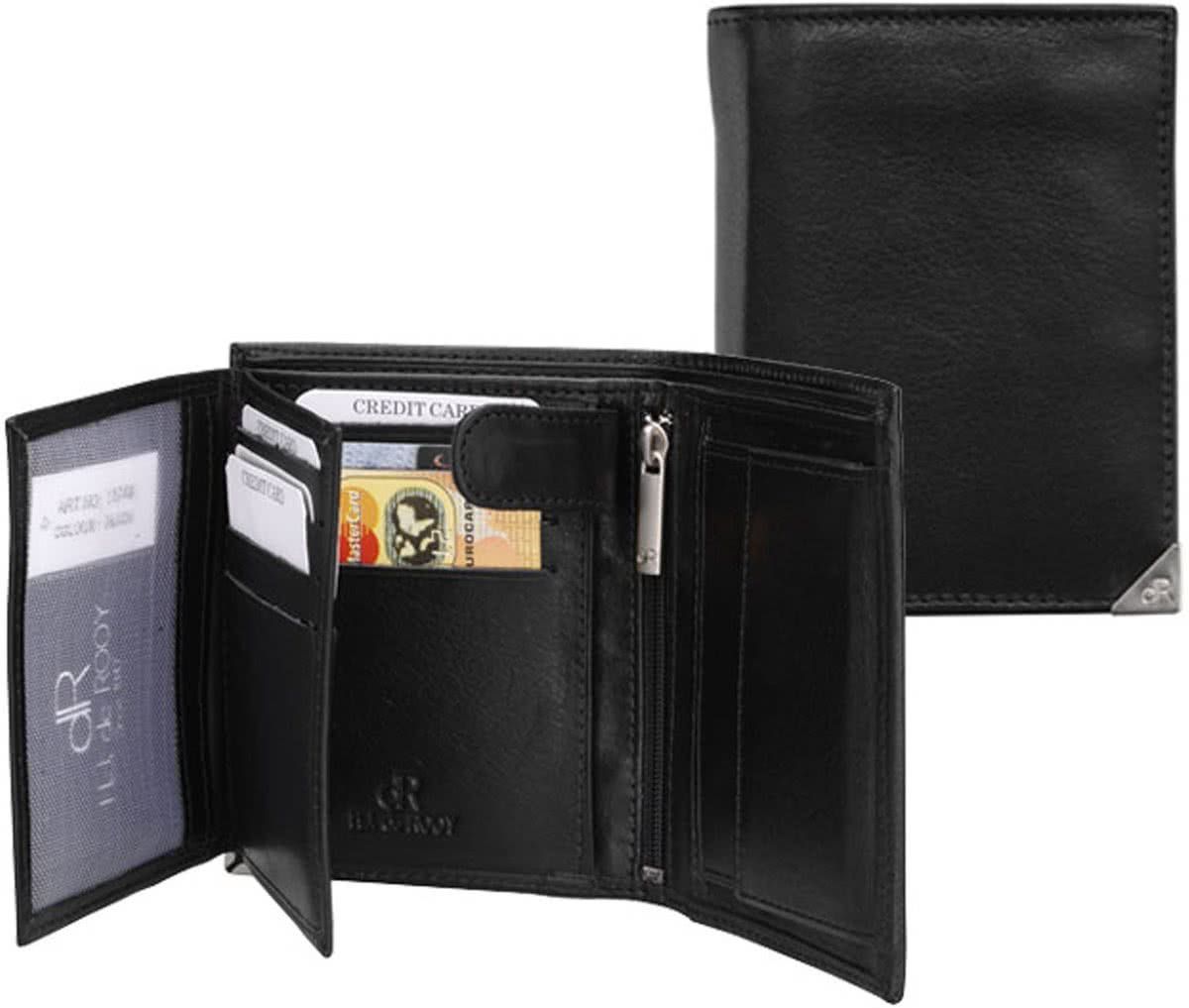 dR Amsterdam Toronto Portemonnee Zwart - Zwart