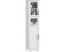 Homcom Badkamerkast (vloermodel) - MDF - 40x31x170cm - Wit