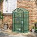 Outsunny Serre de jardin Mini-serre avec bâche et 3 étagères