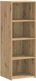 vidaXL Highboard Artisanaal eiken 45 x 41 x 124 cm Bewerkt hout