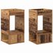 vidaXL Bijzettafel 2 stuks Oud hout 30 x 30 x 56 cm Bewerkt hout