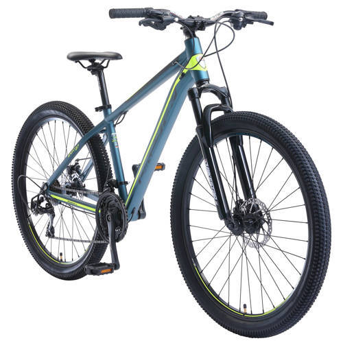 bikestar hardtail MTB, Sport, 27.5 inch, 21 speed, blauw/groen