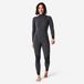Olaian Combinaison de surf 4/3mm intégrale Frontzip - Femme, 900 gris