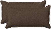 vidaXL Taie d'oreiller - 2 pièces - Bois - Taupe - 40 x 80 cm - Imitation lin