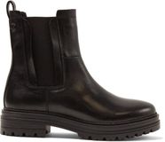 Lazamani Nola Dames Chelsea Boots Leer Zwart