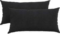 vidaXL Zitkussens - 2 stuks - Zwart - 80 x 40 cm - Corduroy stof