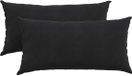 vidaXL Zitkussens - 2 stuks - Zwart - 80 x 40 cm - Corduroy stof