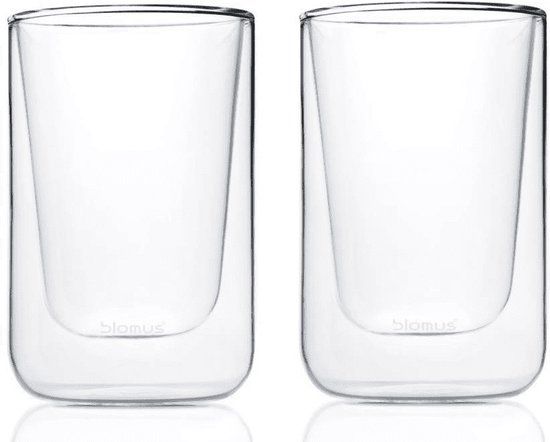 Blomus Nero - Dubbelwandige Glazen - 250 ml - 2 Stuks