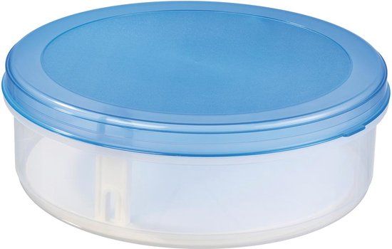 Sunware Club Cuisine Taartdoos met Lift - Blauw - 35 x 35 x 12 cm