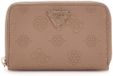 GUESS portemonnee Cresidia II SLG Zip Around Wallet Dark Taupe Logo