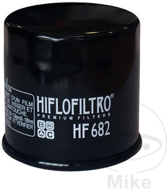 Hiflofiltro Oliefilter voor Hyosung 450 TE Quad (2007) - HF682 - Zwart