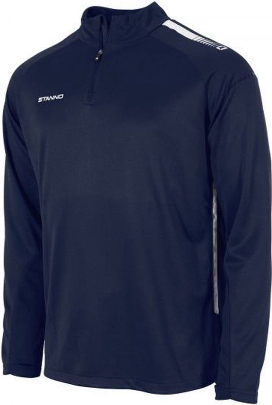Stanno First Quarter Zip Top - Maat 140 - Unisex - Navy/Wit