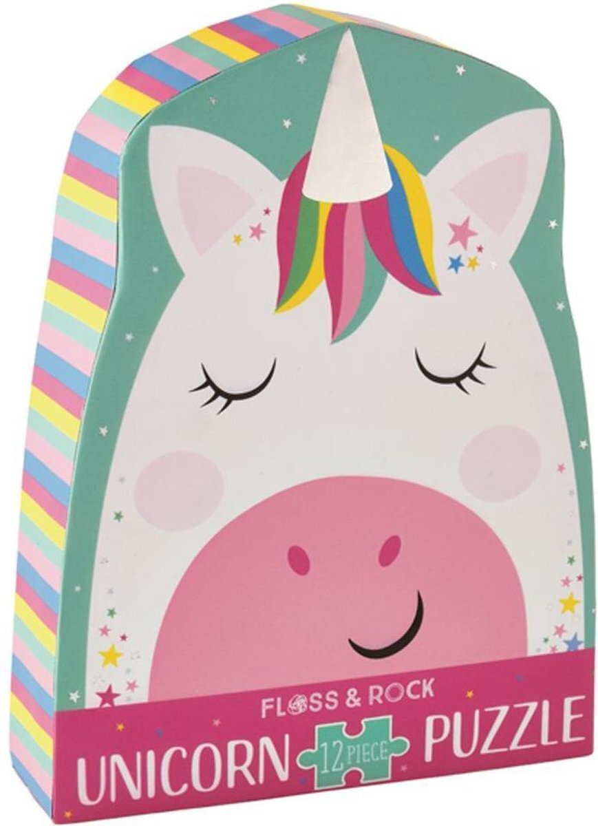 Floss & Rock Unicorn Puzzel 12 st. - 28 x 28 cm