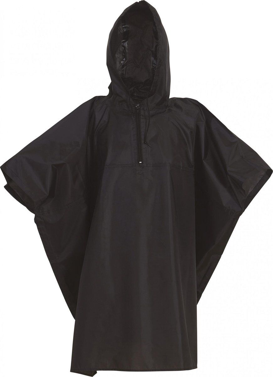 Yoko Lichtgewicht regen poncho | maat REGULAR | kleur zwart | 8720618021014