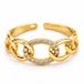 Cilla Jewels Dames ring - Ovale schakels en Witte Zirkonia