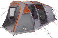 vidaXL Tunneltent 505 x 330 x 204 cm Grijs en Oranje