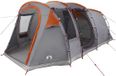 vidaXL Tunneltent 505 x 330 x 204 cm Grijs en Oranje