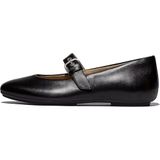 Fitflop Delicato Zwarte Leren Ballerina's