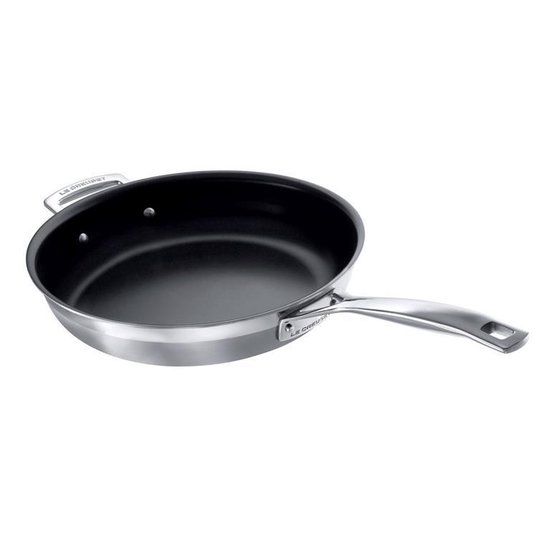 Le Creuset Magnetik Koekenpan - RVS - Ø 24 cm - met anti-kleeflaag