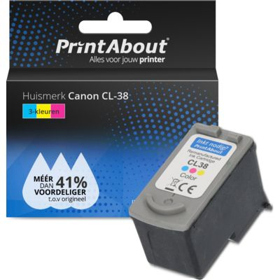 PrintAbout Huismerk Canon CL-38 Inktcartridge 3-kleuren
