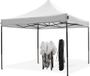 LifeGoods Partytent - Opvouwbaar - 3x3 m - Easy Up - Paviljoen - Waterdicht - Wit