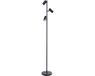 Lampadaire LED Burgos 160cm Noir GU10