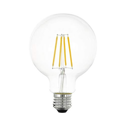 EGLO E27 LED-lamp dimbaar in standen, retro gloeilamp, 7W (vervangt 60W), 806 lumen, warm wit, Ø 9,5 cm