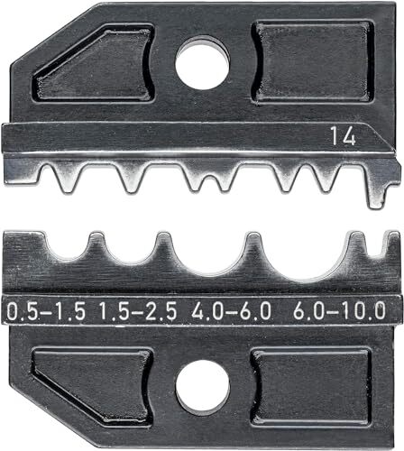 KNIPEX Knipex Krimpprofiel voor niet geïsoleerde klem-, buis- en perskabelschoenen volgens DIN 46234 en DIN 46235 en niet geïsoleerde klem-, stoot- en persverbinders volgens DIN 46341 en DIN 46267 97 49 14