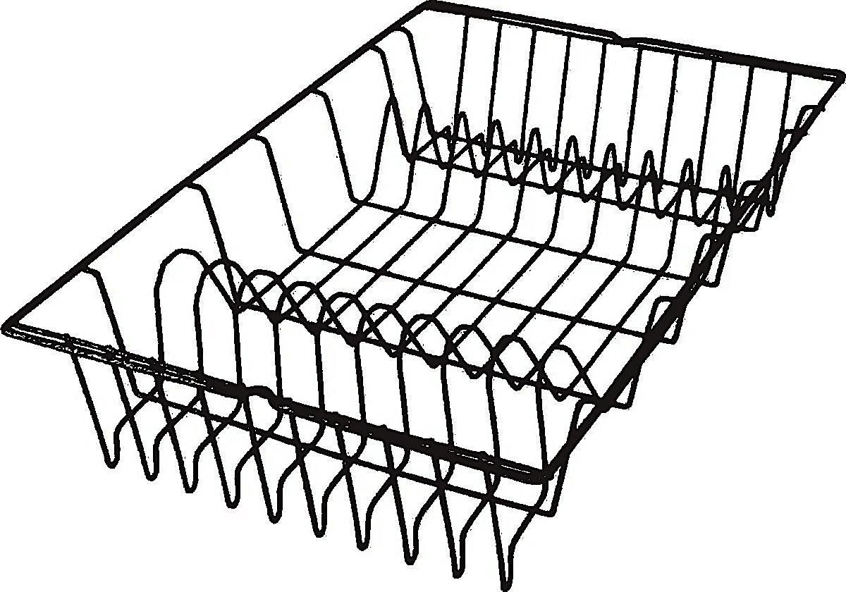 Metaltex afdruiprek Germatex 48 x 30 cm polyetheen zwart