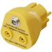 Tru Components TC-12277204 Prise de terre – 2x fiches banane 4 mm, 1x borne à bouton-poussoir 10 mm