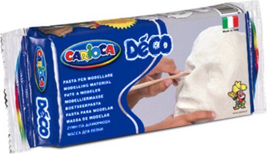Carioca Boetseerklei - 500g - Wit - 24 stuks