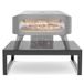 Cozze® verhoger voor pizzaoven – stalen ovenstandaard voor betere werkhoogte, gegalvaniseerd en gepoedercoat, 20 x 60 x 60 cm, draagvermogen 80 kg