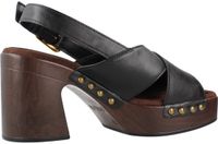 Sandales UNISA OBRA GRA Zwart Sandalen met hak Dames Leer 39 EU