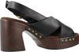 Sandales UNISA OBRA GRA Zwart Sandalen met hak Dames Leer 39 EU