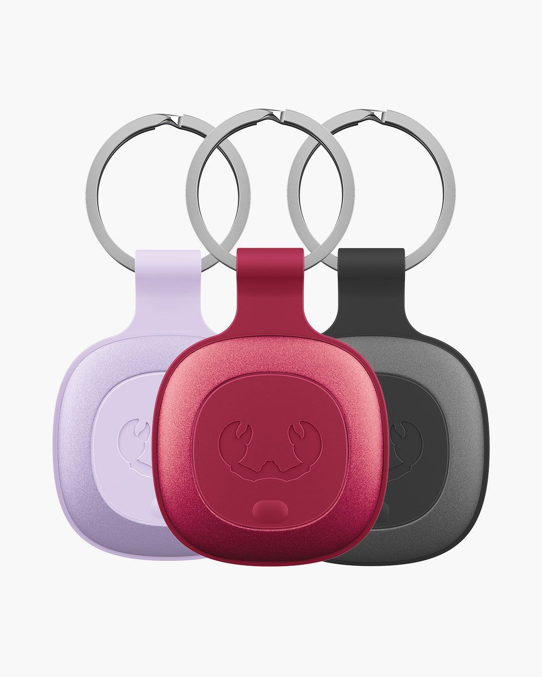 Fresh 'n Rebel Smart Finder Tag 3-pack - Apple Find My - Dreamy Lilac/Berry Red/Storm Grey