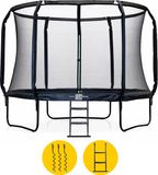 BLITS Urban trampoline - Ø 427 cm - Zwart