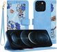 Techsuit FlipCraft Book Wallet Case hoesje met koord voor Apple iPhone 12 Pro Max - Vibrant Blue