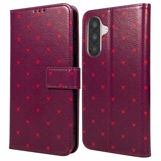 imoshion Design Bookcase - Samsung Galaxy A36 - Kunstleer - Rood