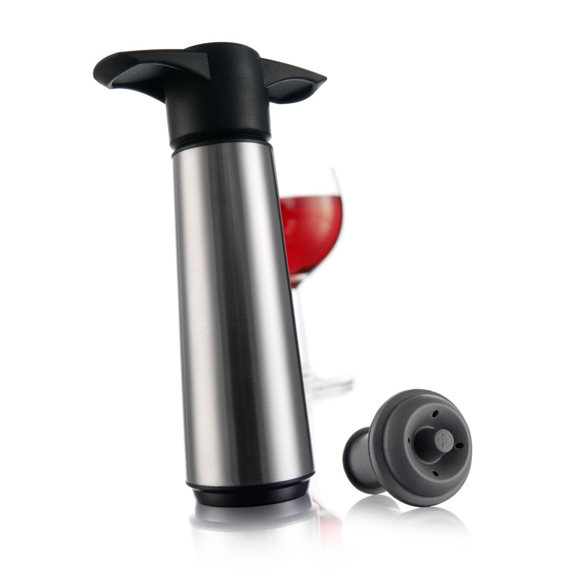 Vacu Vin Wine Saver - Zwart/RVS