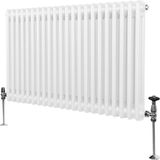 MonsterShop Monster Group BV Traditionele 2 kolom radiator - wit - 600x1012mm
