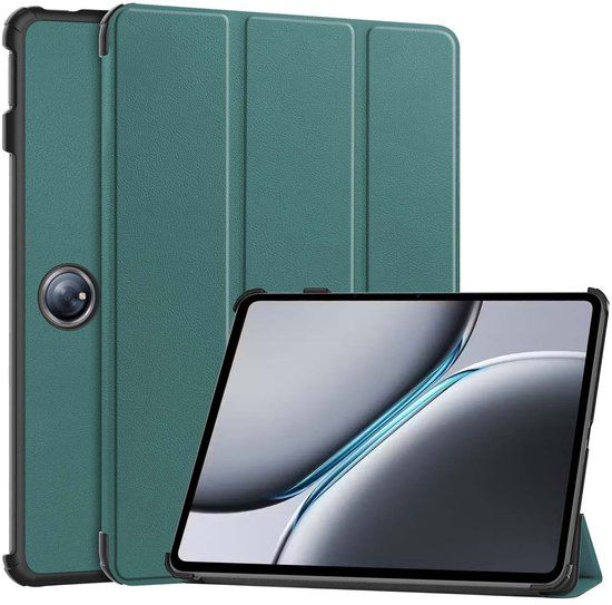 imoshion Tablet Hoes - Geschikt voor OnePlus Pad 2 - Trifold Bookcase - Donkergroen