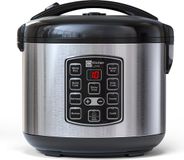 KitchenLove Rijstkoker met Stomer - 1.8L - Multicooker - Zwart RVS