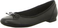 Clarks Couture Bloom Dames Ballerina's - Black Leather - maat 39.5