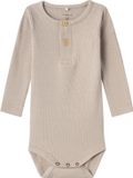 Name It Barboteuse NBMKAB - Taupe - Taille 68 - Manches longues - Cachemire pur