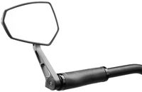 Ergotec Fietsspiegel - M-77 - Korte arm - Maat 120 x 80-55 mm - Aluminium - Zwart gezandstraald